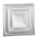 12" Fixed Pattern Three Cone T-Bar Diffuser