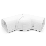 4.5" Fortress Lineset Covers, 45-90 deg Adj Flat Ell